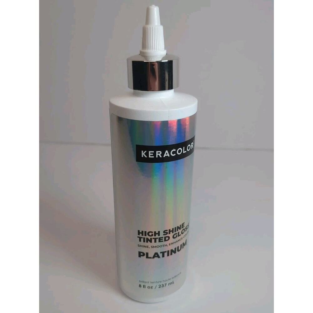 Keracolor Platinum‎ High Shine Tinted Hair Gloss for In Shower Use 8fl oz New
